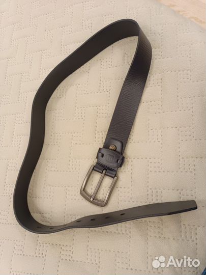 Мужской кожаный ремень Henderson темно-синий