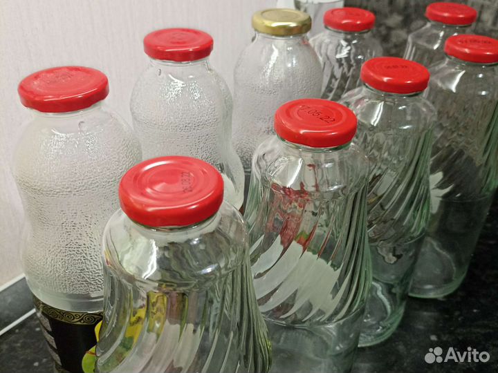 Стеклянная бутылка 1 л