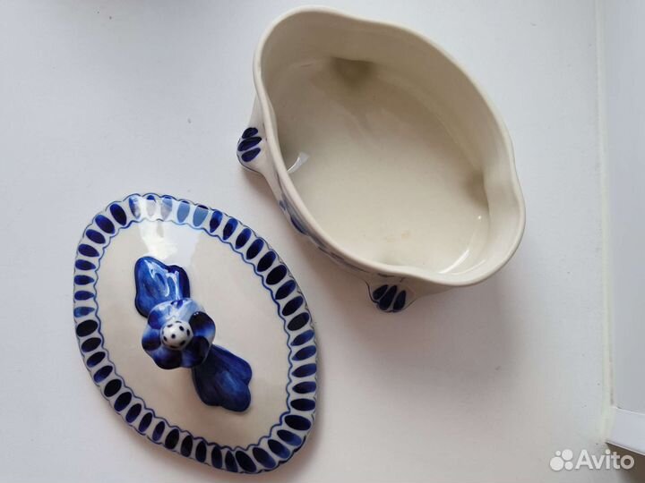 Гжель сахарница
