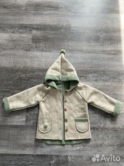 Дубленка демисезон на девочку 86р