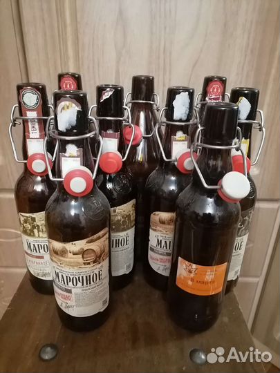 Бутылки с бугельной крышкой