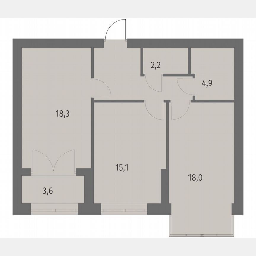 2-к. квартира, 67,8 м², 12/13 эт.