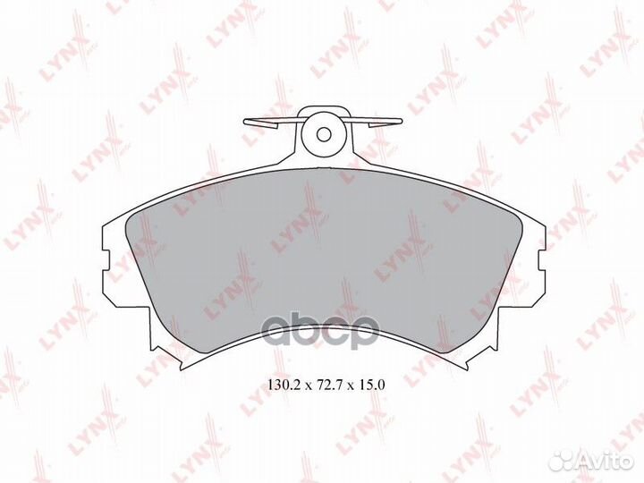 Колодки тормозные дисковые перед 1,319 BD55