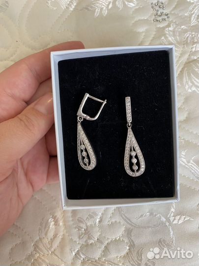 Серьги серебро 925