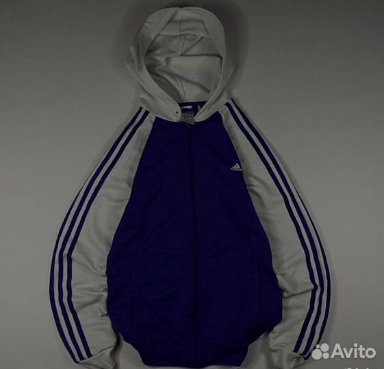 Зип худи adidas оригинал винтаж кроп