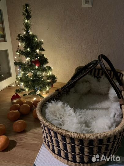 Плетеная корзина люлька африканская