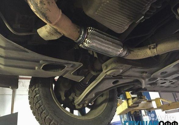 Ремонт гофры глушителя Пежо