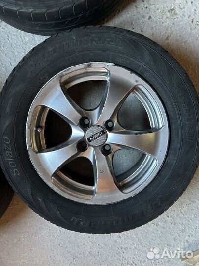 Литые диски R14 на ваз с резиной