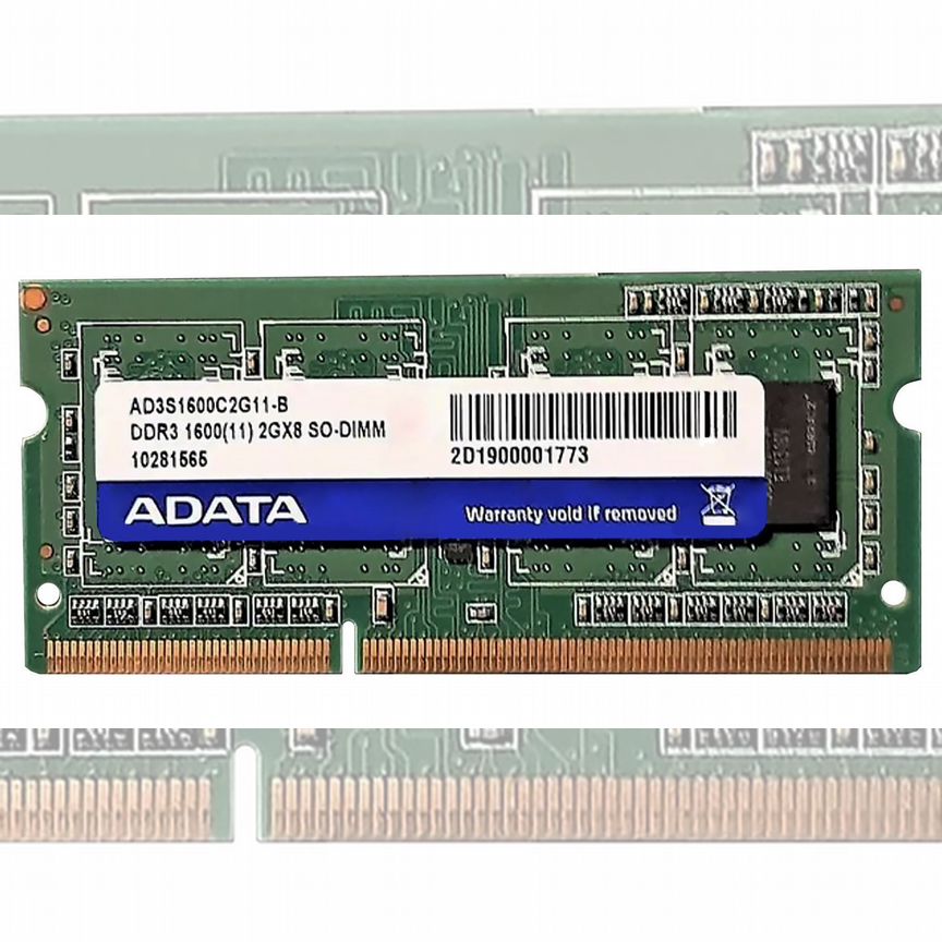 [AD3S1600C2G11-B] Оперативная Память Adata 2gb Ad3s1600c2g11-B