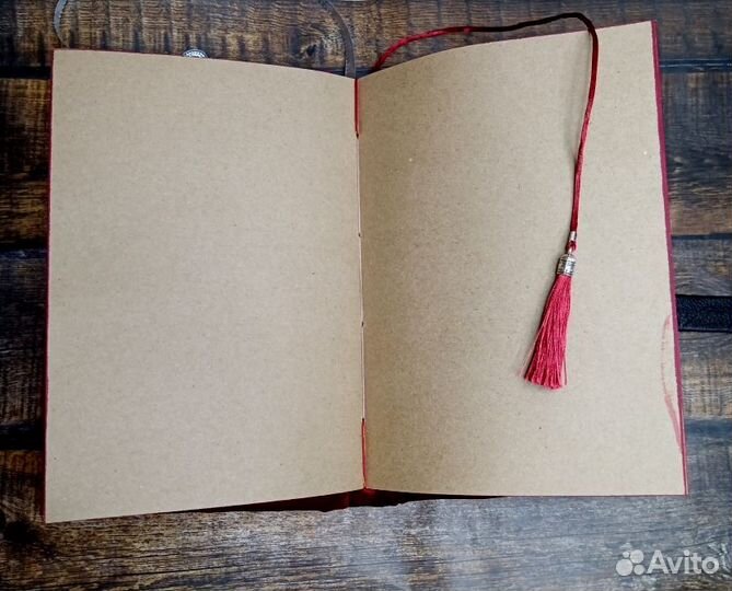 Блокнот бархатный с крафт листами