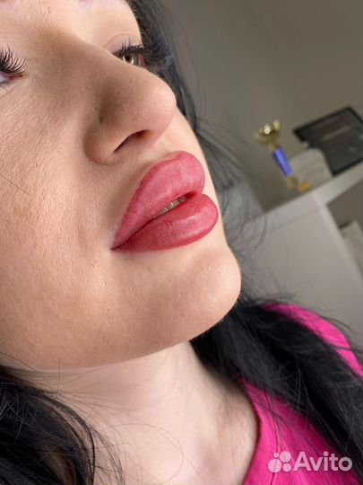 Перманентный макияж брови, губы