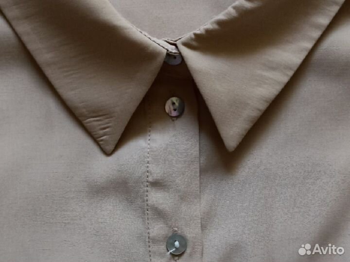 Рубашка бежевая Love republic 44 р