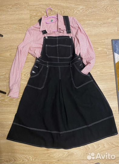 Джинсовый сарафан 46