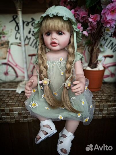 Кукла реборн силиконовая 55 см можно купать
