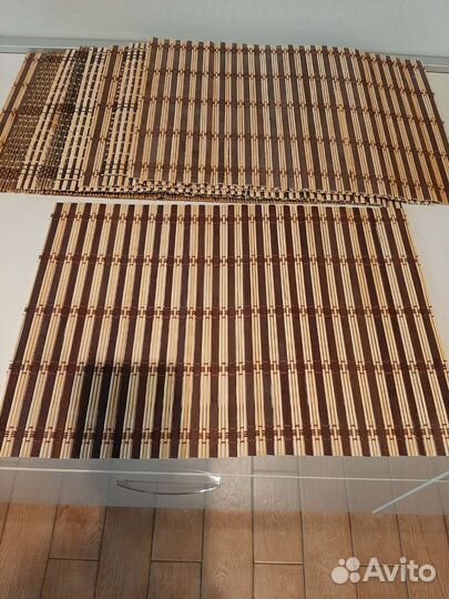 Бамбуковый коврик 3040 9шт