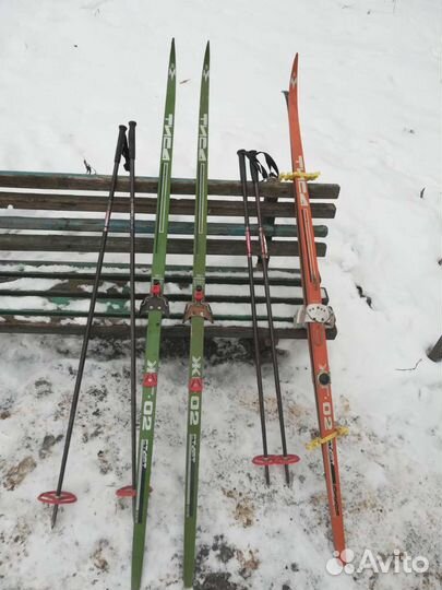 Лыжи беговые СССР деревянные