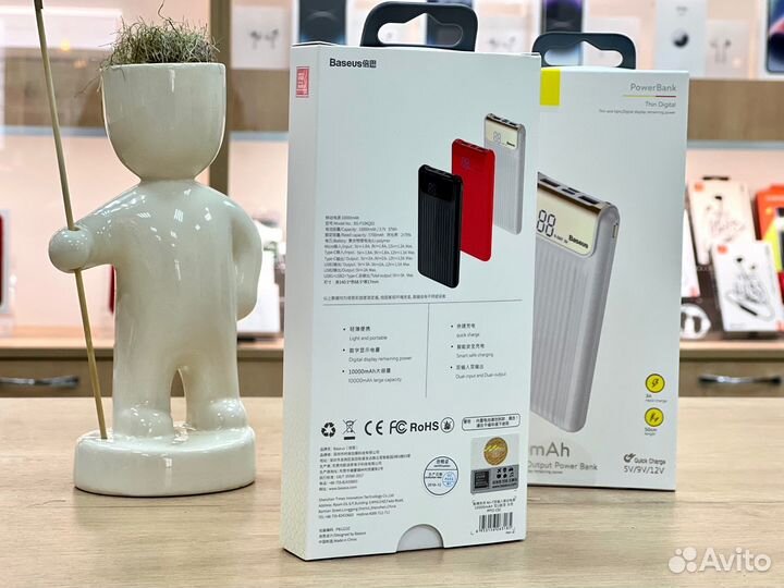 Power Bank/ Baseus Thin Digital/ 10000mAh