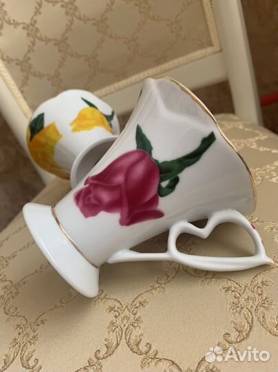 Чашки набором 6 шт новые