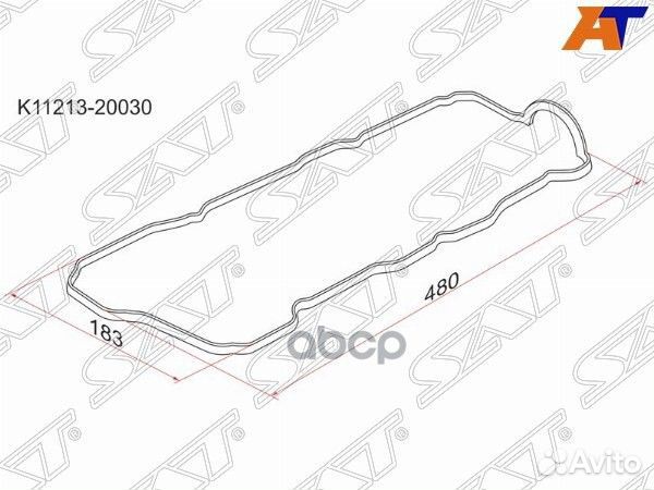 Прокладка клапанной крышки toyota harrier,kluge
