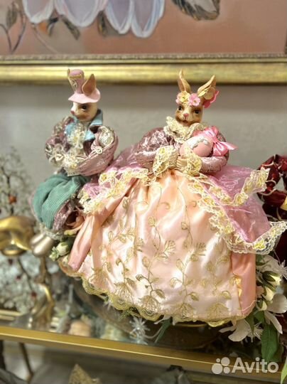 Пасхальные кролики зайцы пара