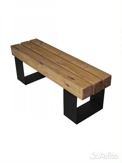 Скамейка садовая брус 100х100