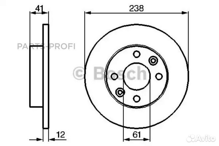 Bosch 0986479165 Диск тормозной