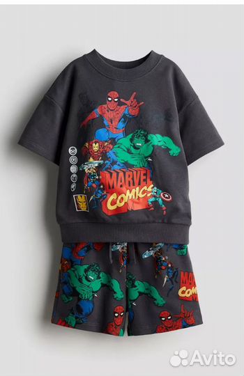 Комплект для мальчика H&M marvel 134