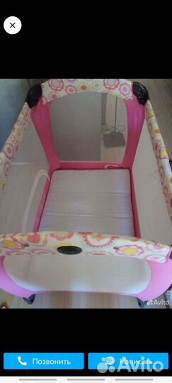 Детская кровать манеж с матрасом