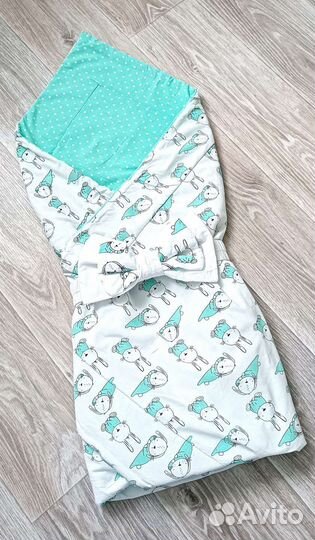 Одеяло на выписку, конверт для новорожденного