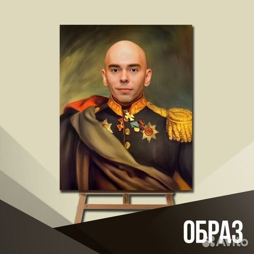 Печать на холсте, портрет по фото, подарок картина