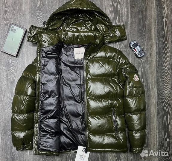 Пуховик Moncler Maya зеленый