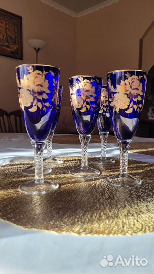 Фужеры бокалы богемия СССР