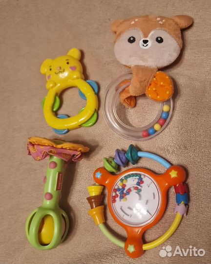 Набор игрушки погремушки грызунки 22шт
