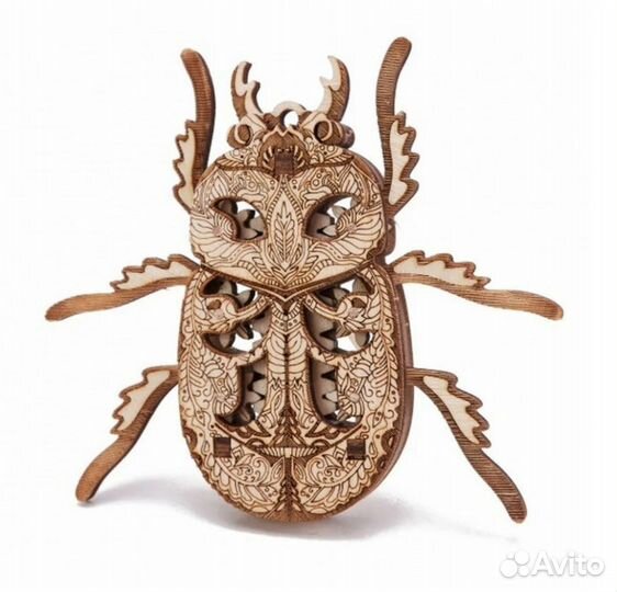 3D-пазл из дерева Wood Trick Вудик Жук 1234-W18