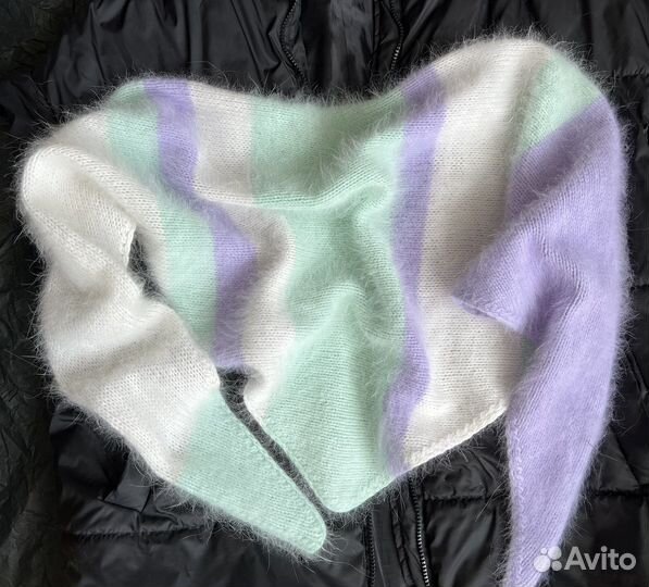 Бактус косынка платок из пуха норки