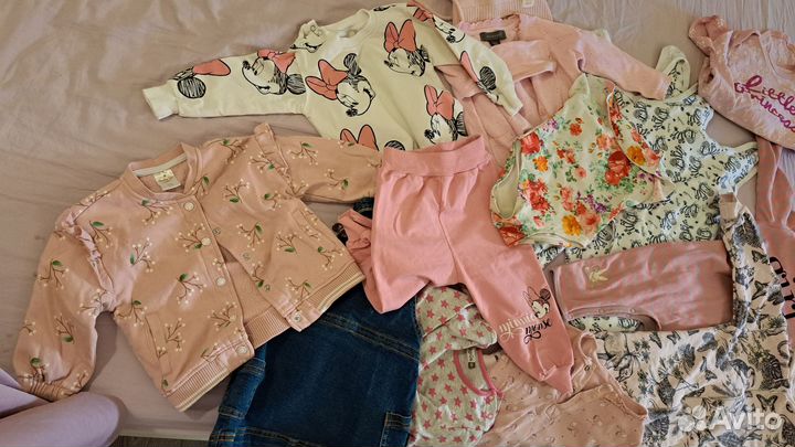 Детские вещи на девочку пакетом 86