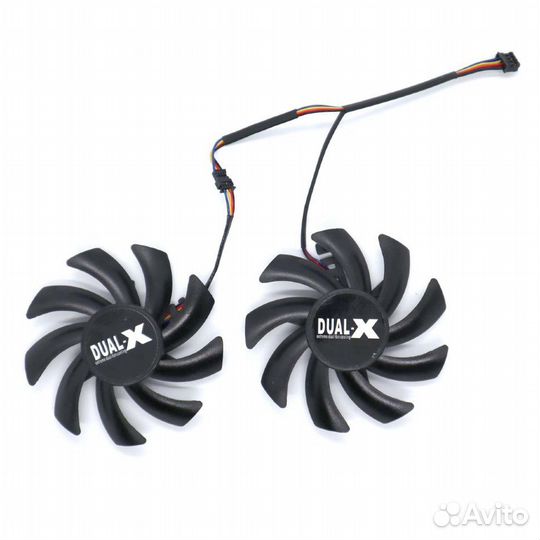Вентиляторы для Sapphire Dual X 83 мм, пара