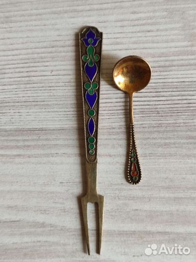 Вилка для лимона серебро