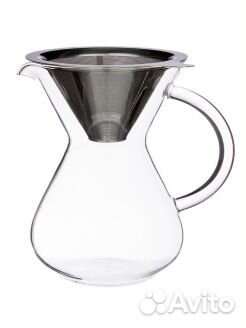 Кемекс для кофе с ручкой и фильтром