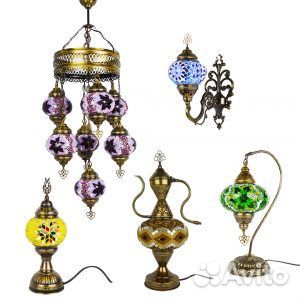 Люстры и светильники восточная мозаика
