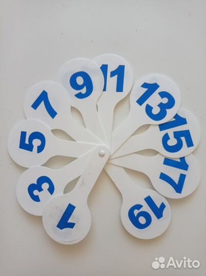 Веер - буквы (гласные,согласные + цифры