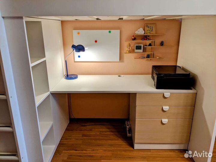 Кровать чердак IKEA смостад