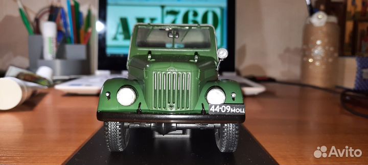 Модель автомобиля газ 69а 1:24