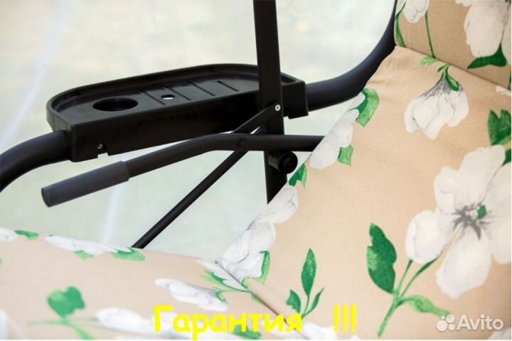 Садовые Качели 3-х местные Турин Премиум flower