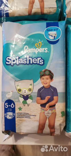 Трусики для плавания Pampers Splashers размер 4-5