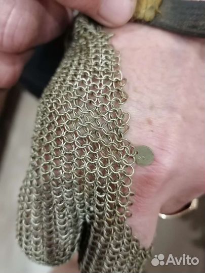 Перчатка кальчужная из технического серебра