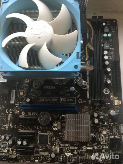 MSI H61M-P21(B3) + Intel Core i3 3220 + Охлаждение