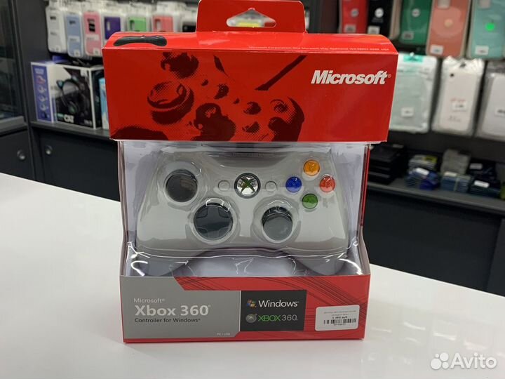 Джойстик xbox 360 белый X