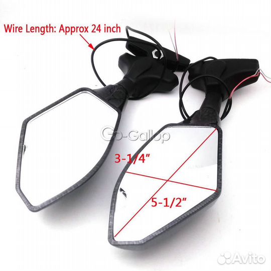 Зеркала на мотоцикл(новые)