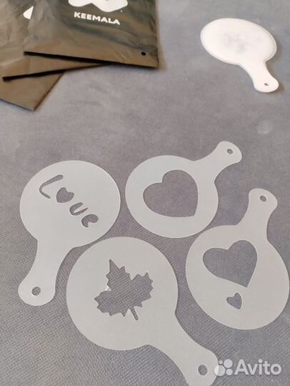 Трафареты для кофе, трафареты для выпечки